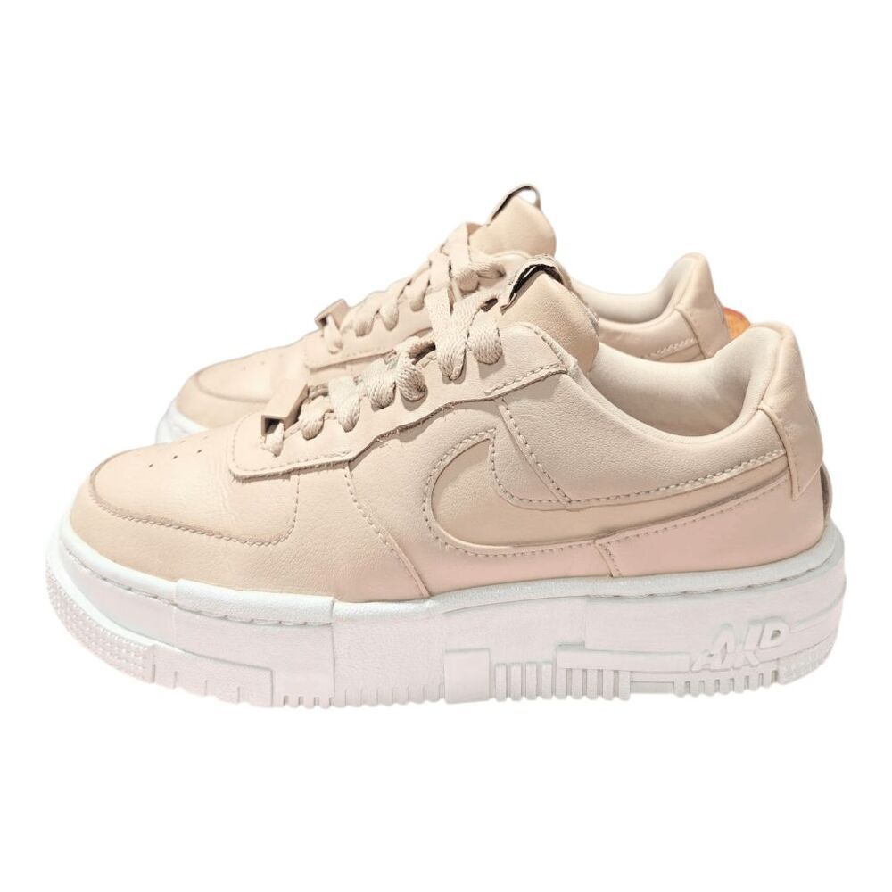 NIKE Air Force 1 'Pixel' (Pink Blush) Sneakers Size 5.5 - Picture 2 of 10